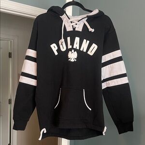 Black and White Poland Hoodie